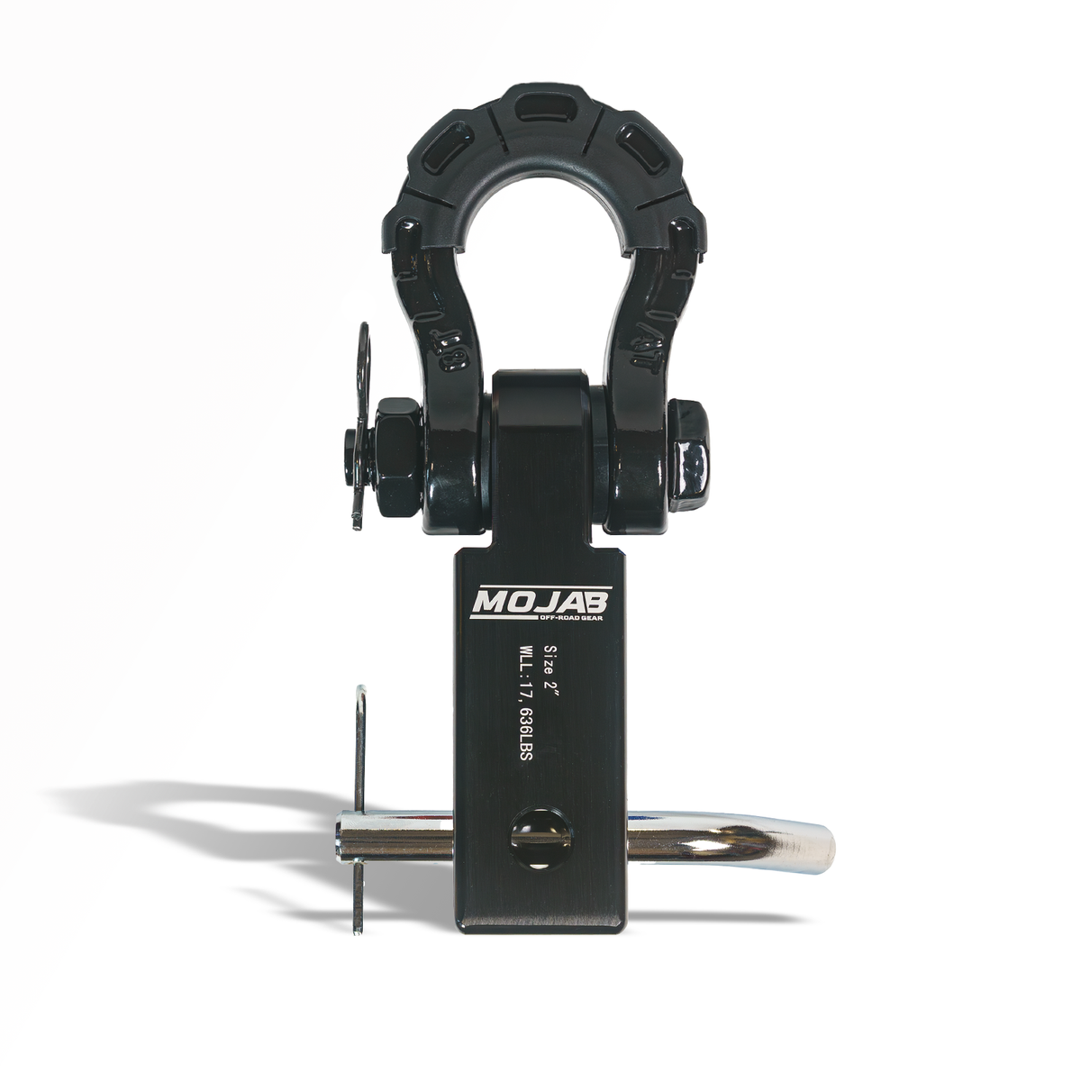 2'' Aluminum Hitch Receiver with Steel D-Shackle