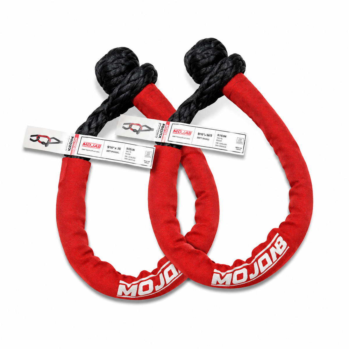 MOJAB Long Reach soft shackles 9/16” x 35”- Set of 2