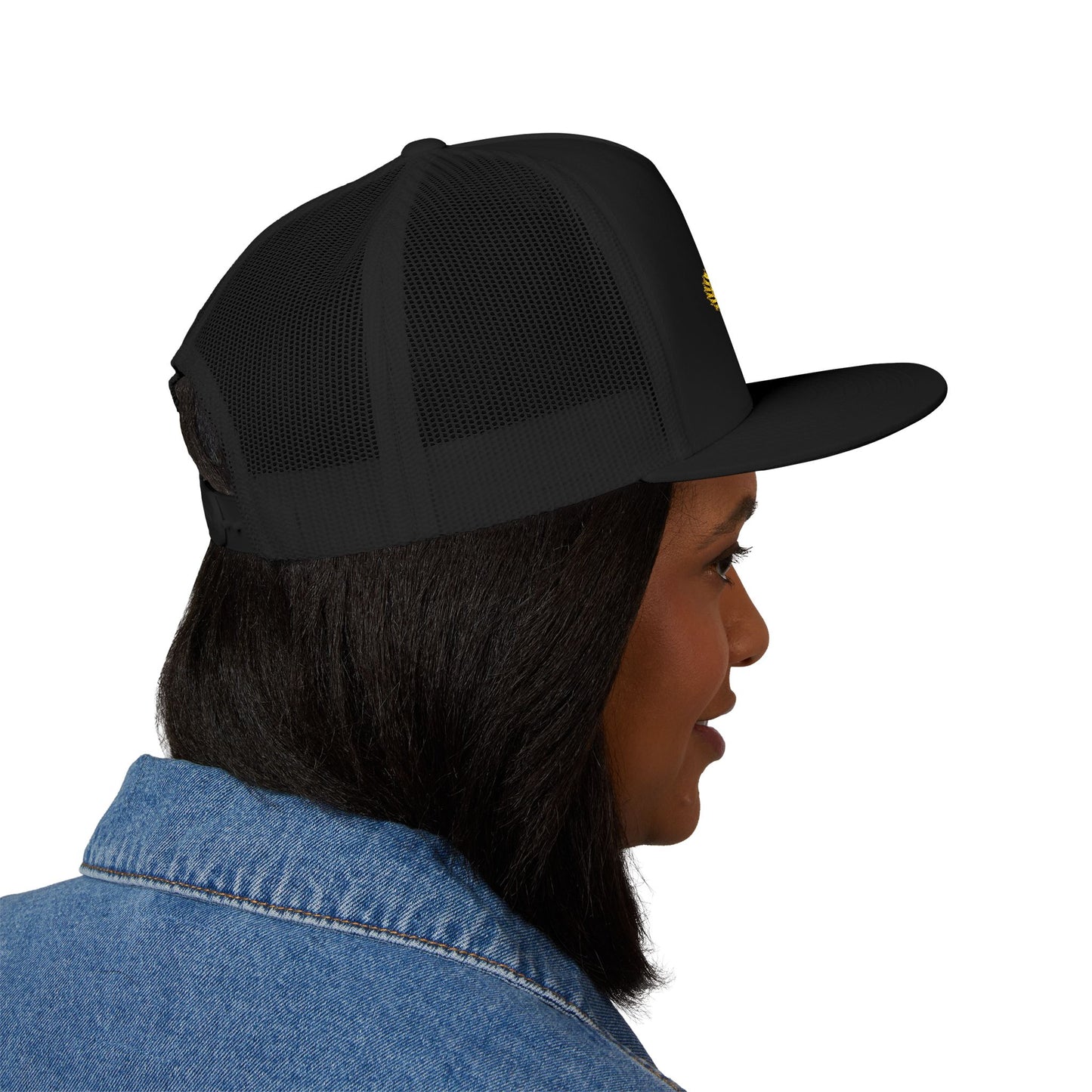 Embroidered Trucker Cap with Huffman's Fab Logo