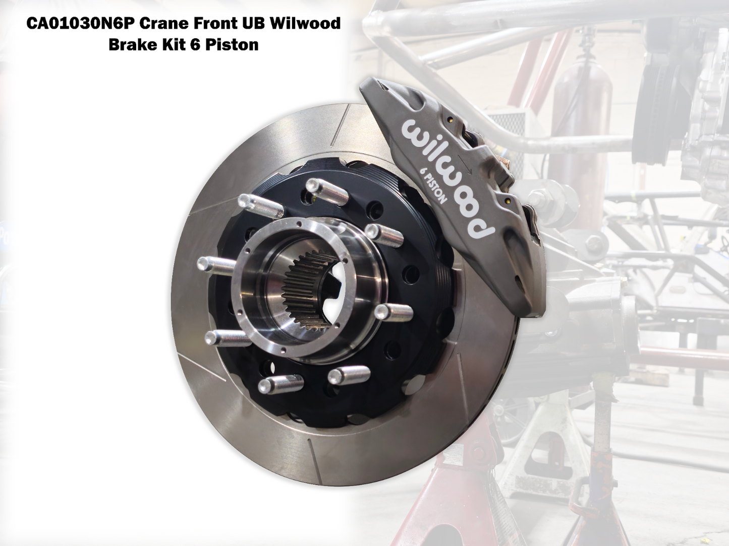 Crane Axle Front 05+ Super Duty Unit Bearing Wilwood 6 Piston Brake Kit