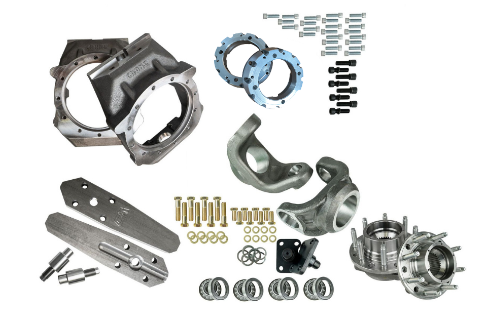 Crane Axle Magnum Knuckle Kit with 05+ Super Duty Unit Bearing Adapters